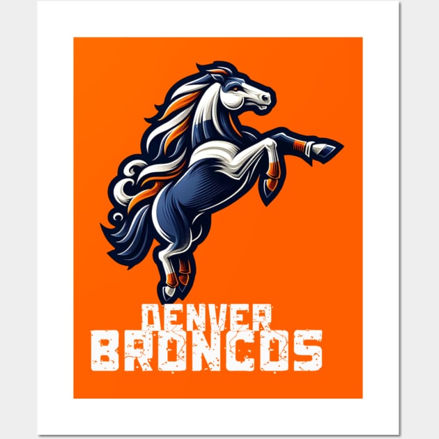 POWER HORSE DENVER BRONCOS Wall Art by Lolane